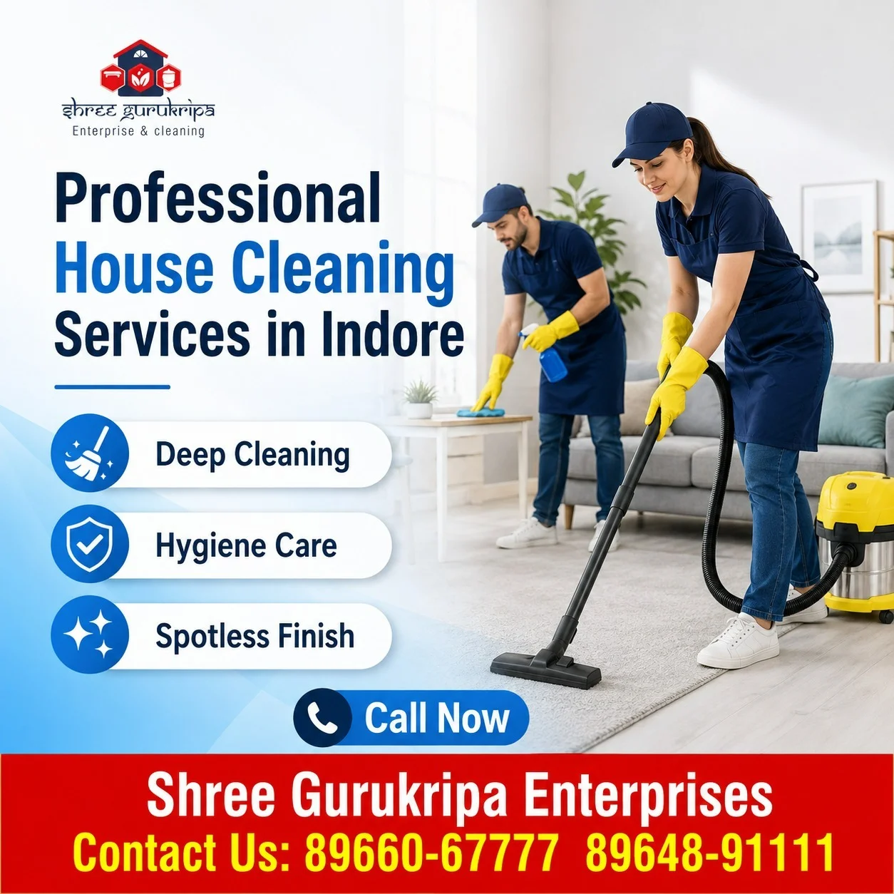 Professional House Cleaning Services in Indore